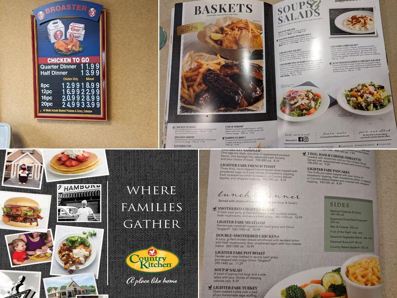 Country Kitchen Restaurant Menu