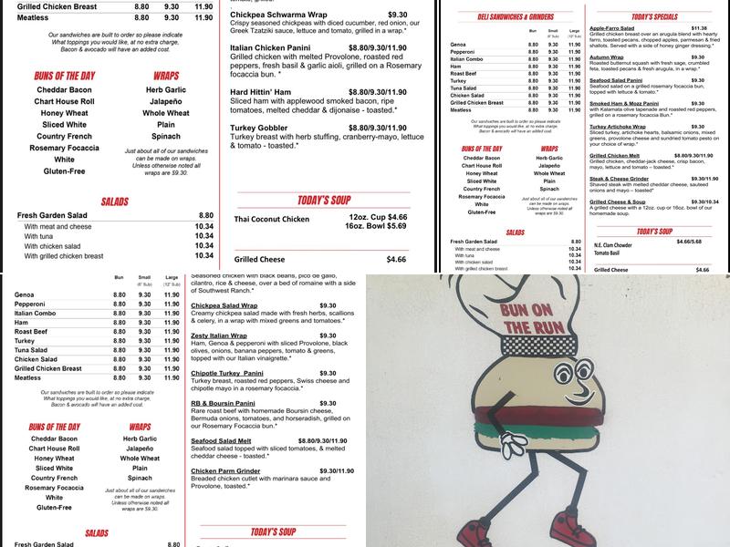 Bun On the Run Menu