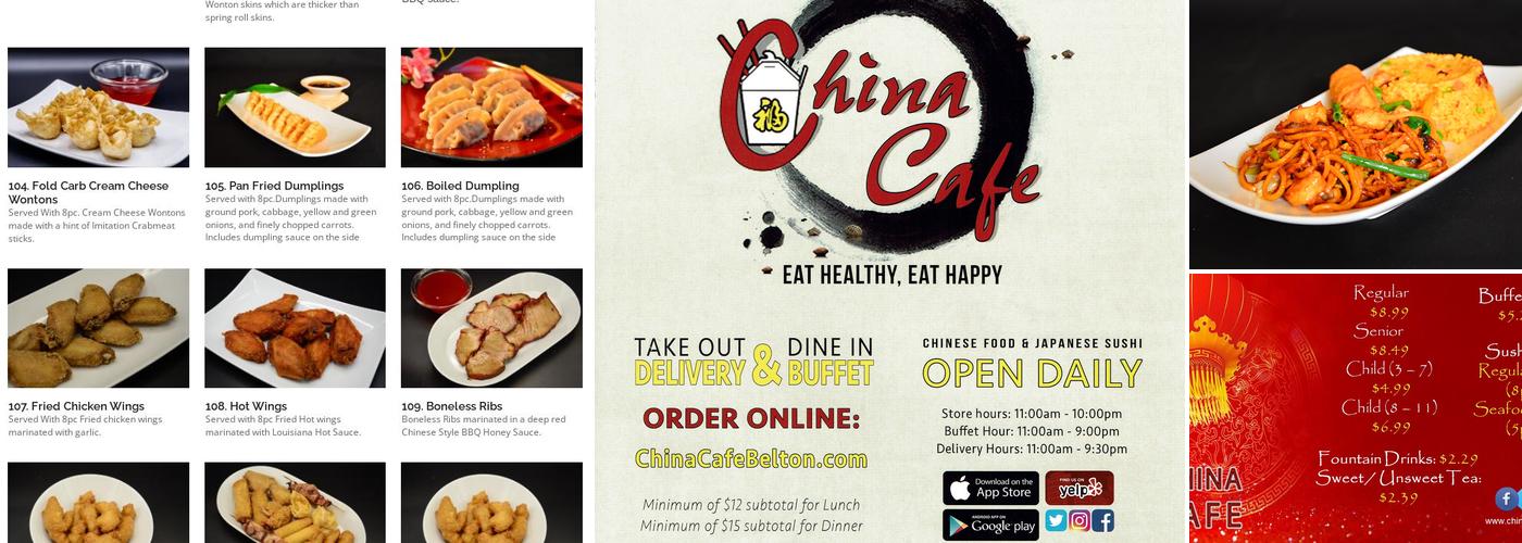 China Cafe Menu