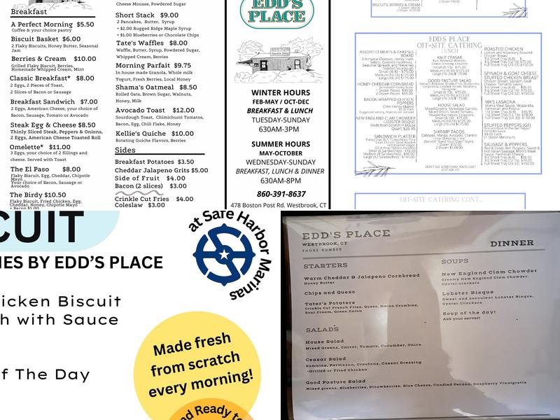 Edd's Place Menu