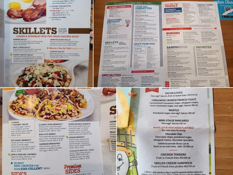 Jimmy's Egg, Ardmore Menu