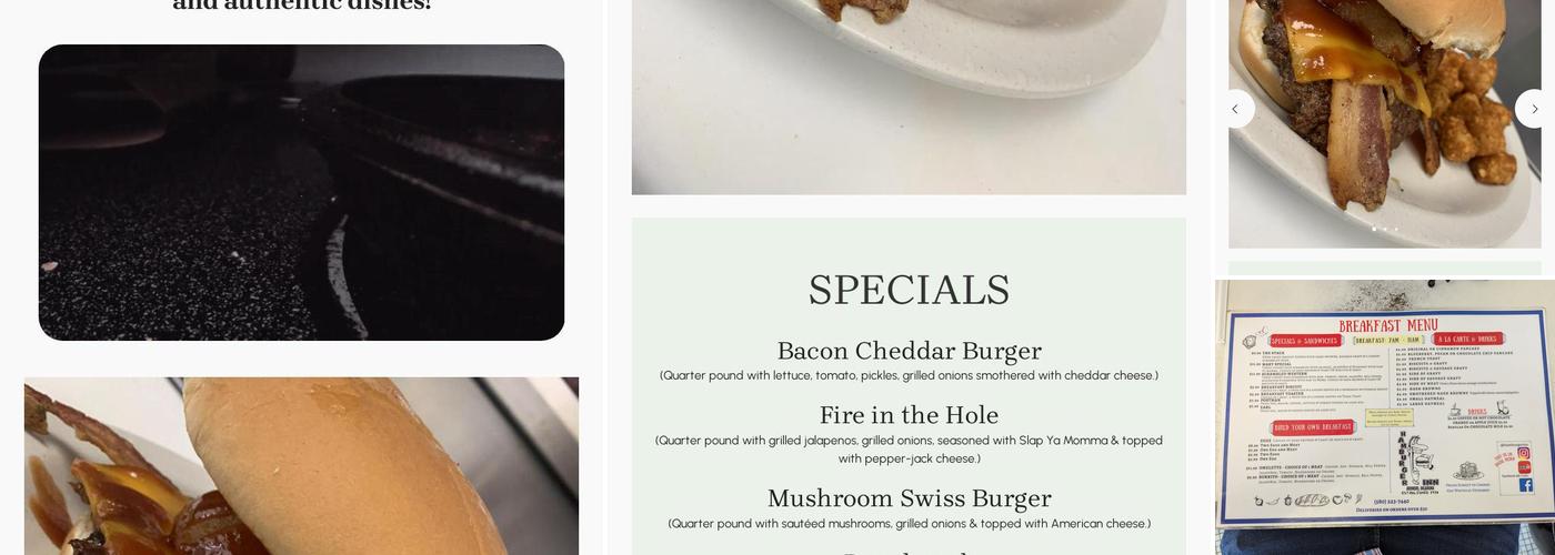 Hamburger Inn Menu