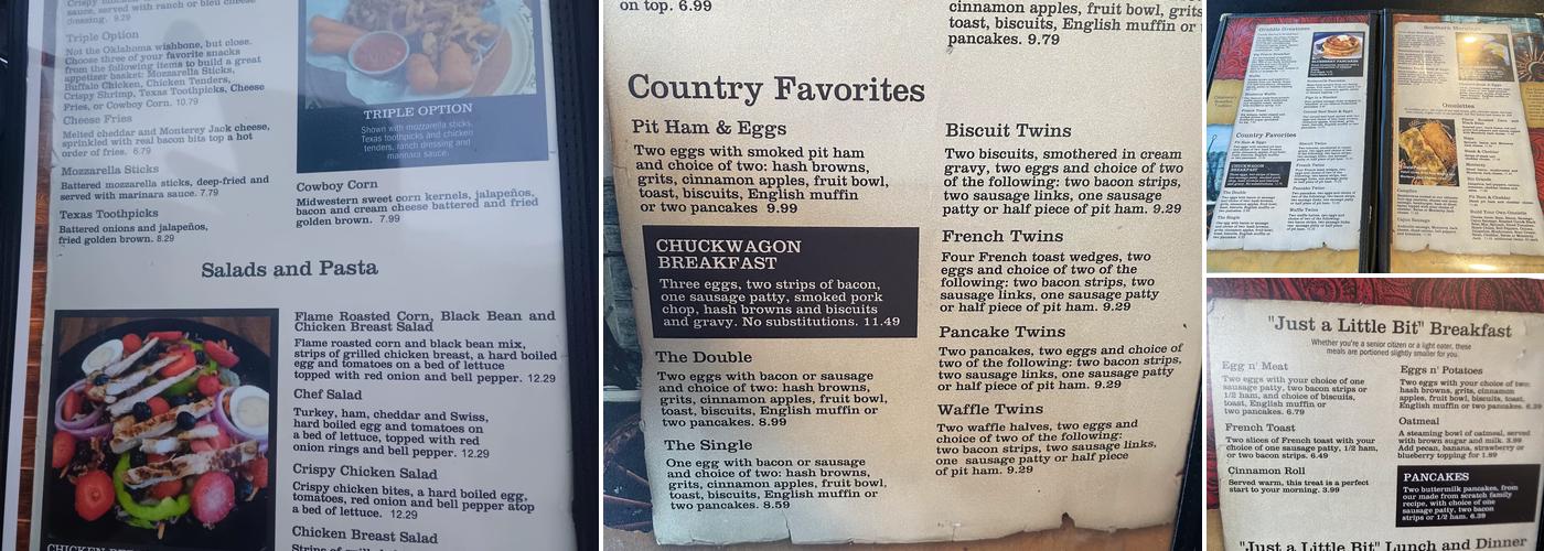 Prairie Kitchen Menu