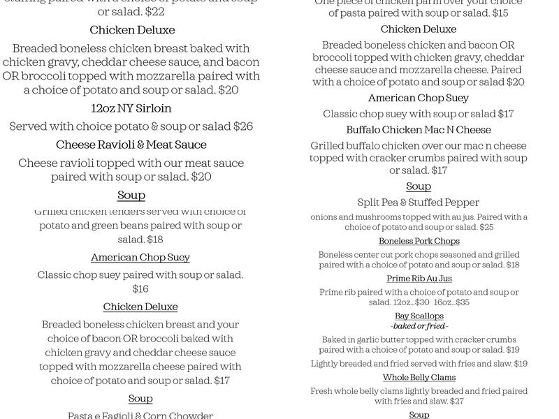 Olympic Restaurant Menu