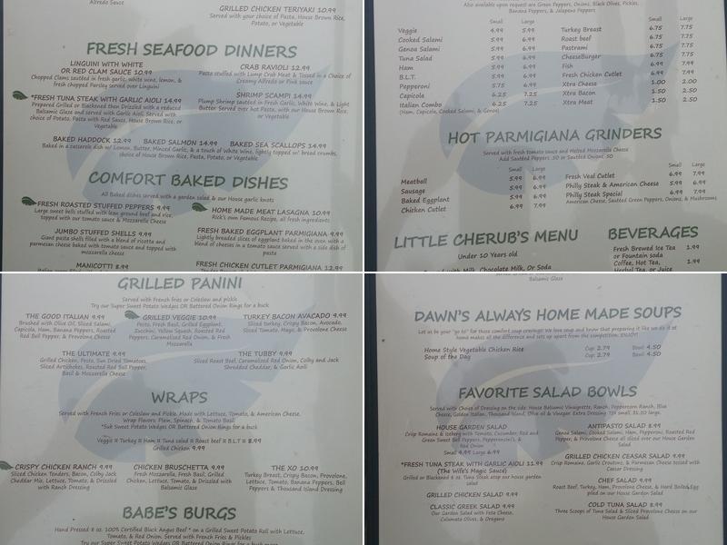 Brooklyn Pizza Menu