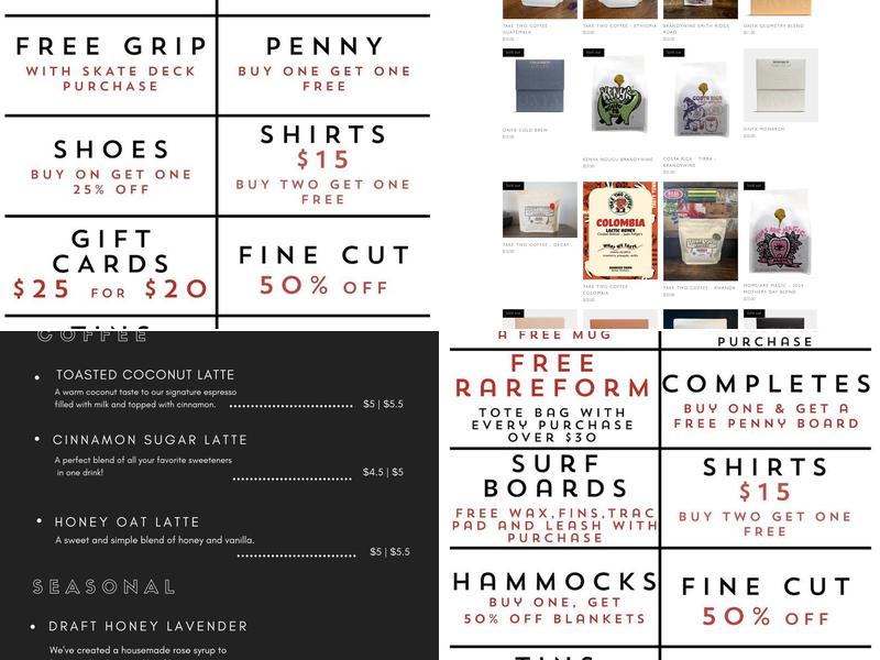 The House of Ride Nature Menu