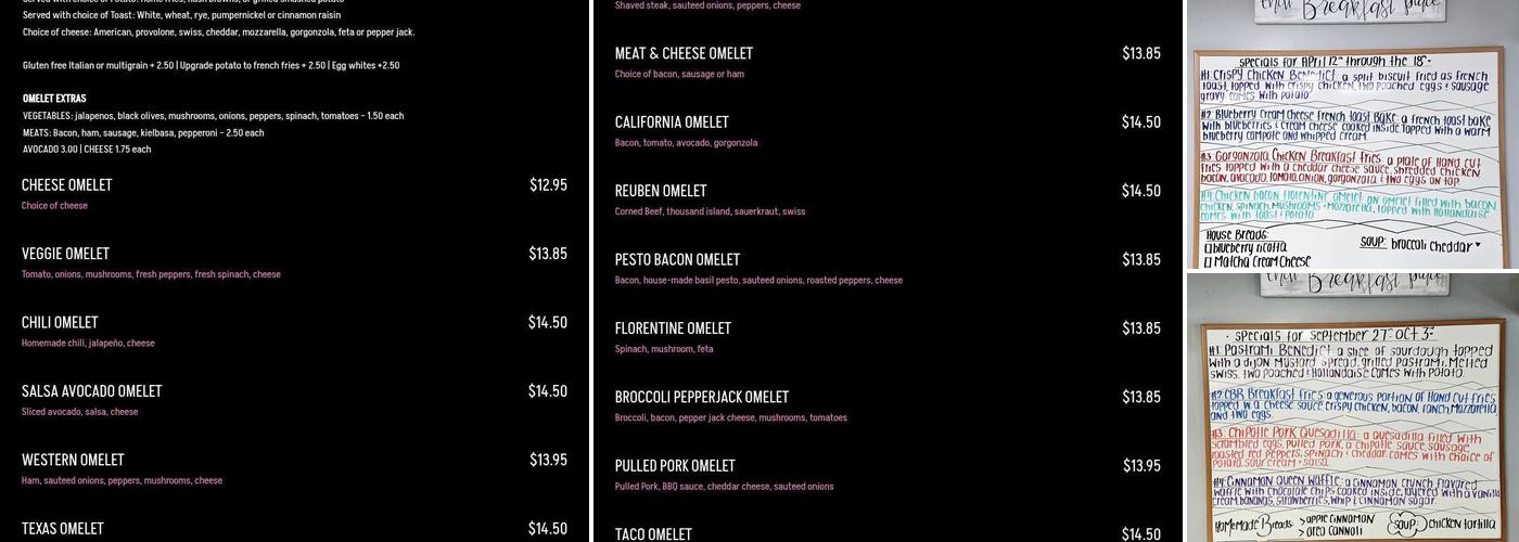 That Breakfast Place Menu