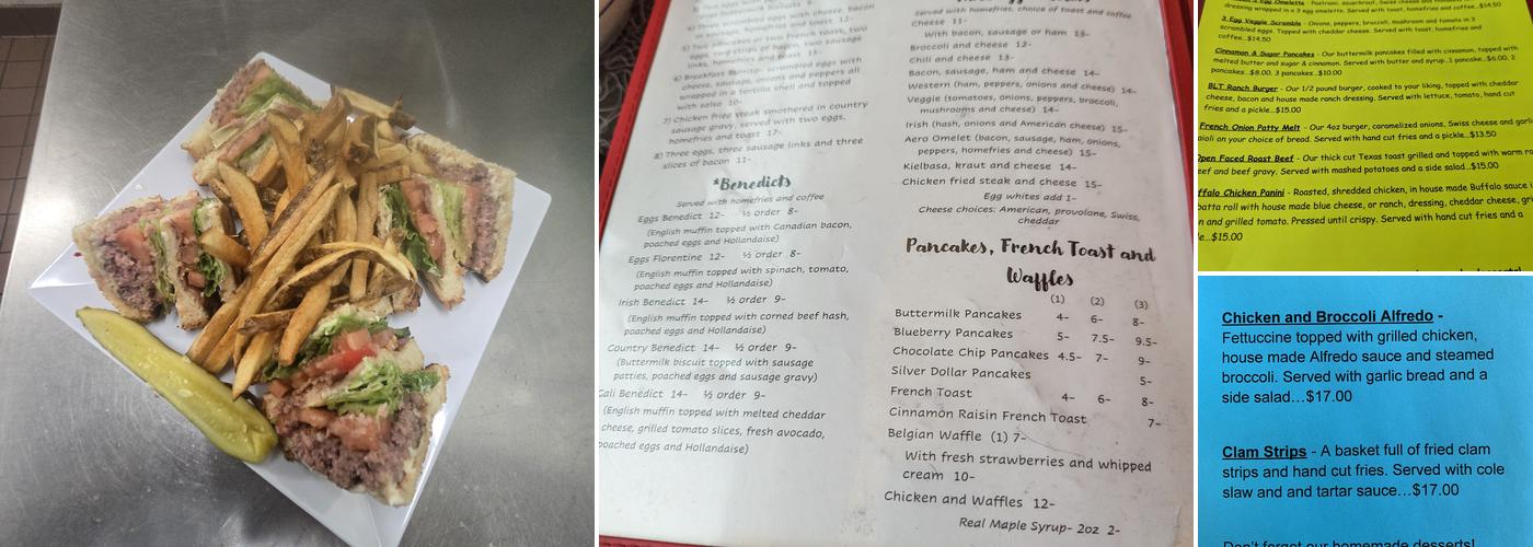 Aero Diner Menu