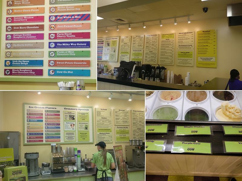 Farmer's Cow Calfe & Creamery Menu