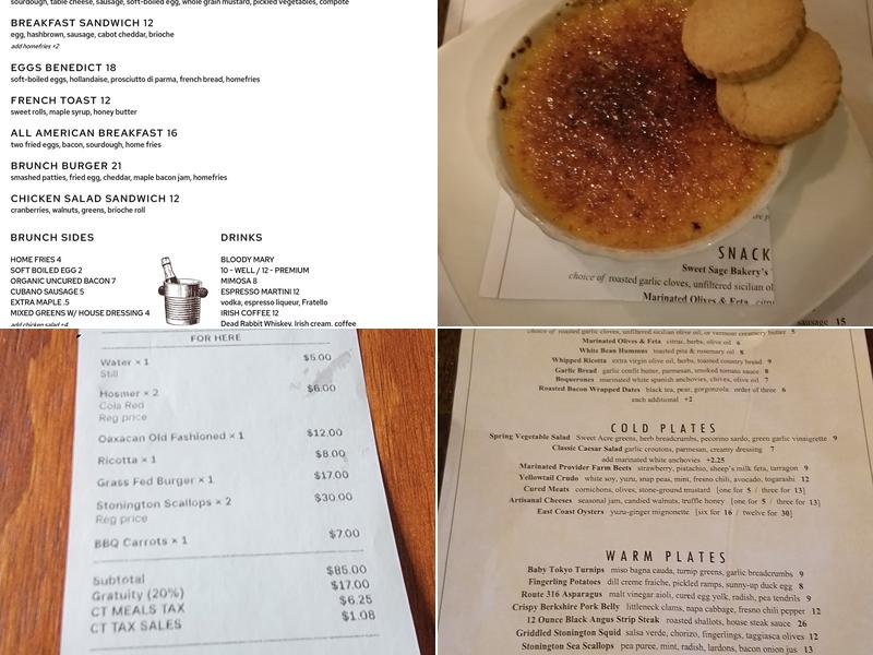 Stone Row Kitchen + Bar Menu