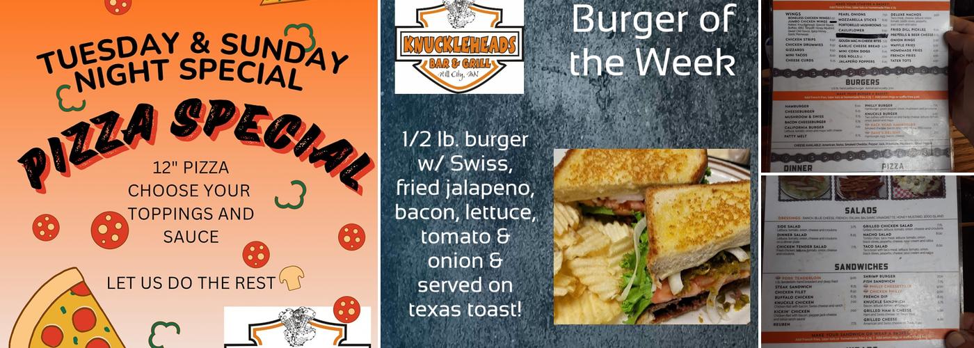 Knuckleheads Bar & Grill Menu