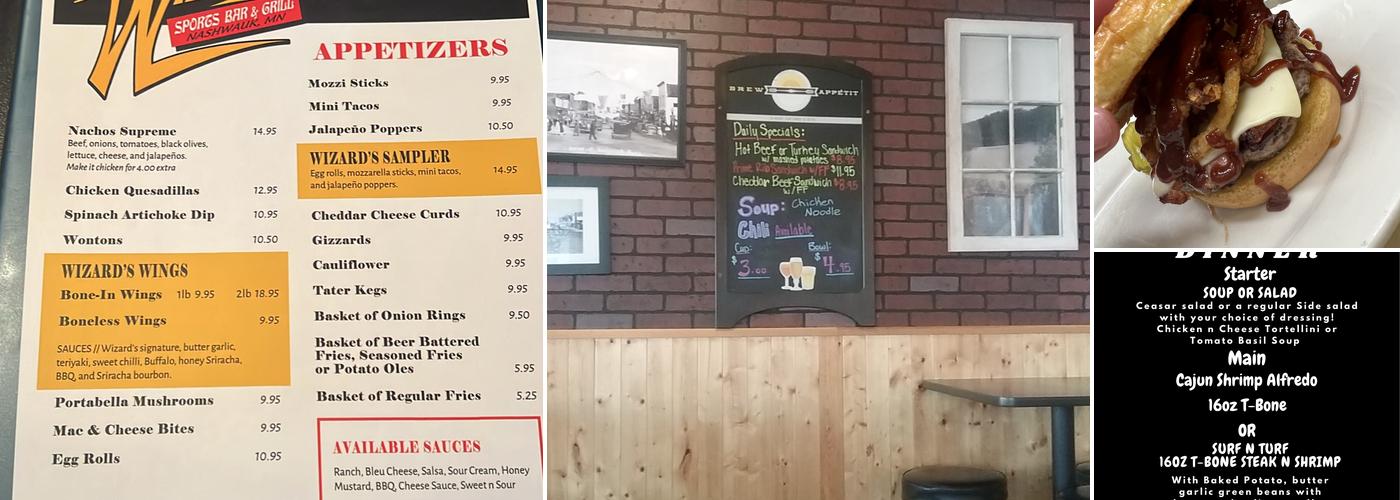 Wizard's Bar & Grill Menu