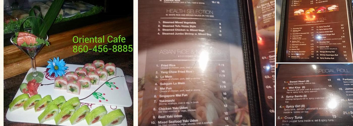 Oriental Cafe Willimantic Menu