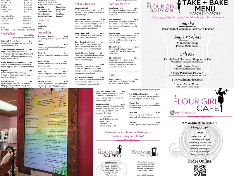 The Flour Girl Cafe Menu