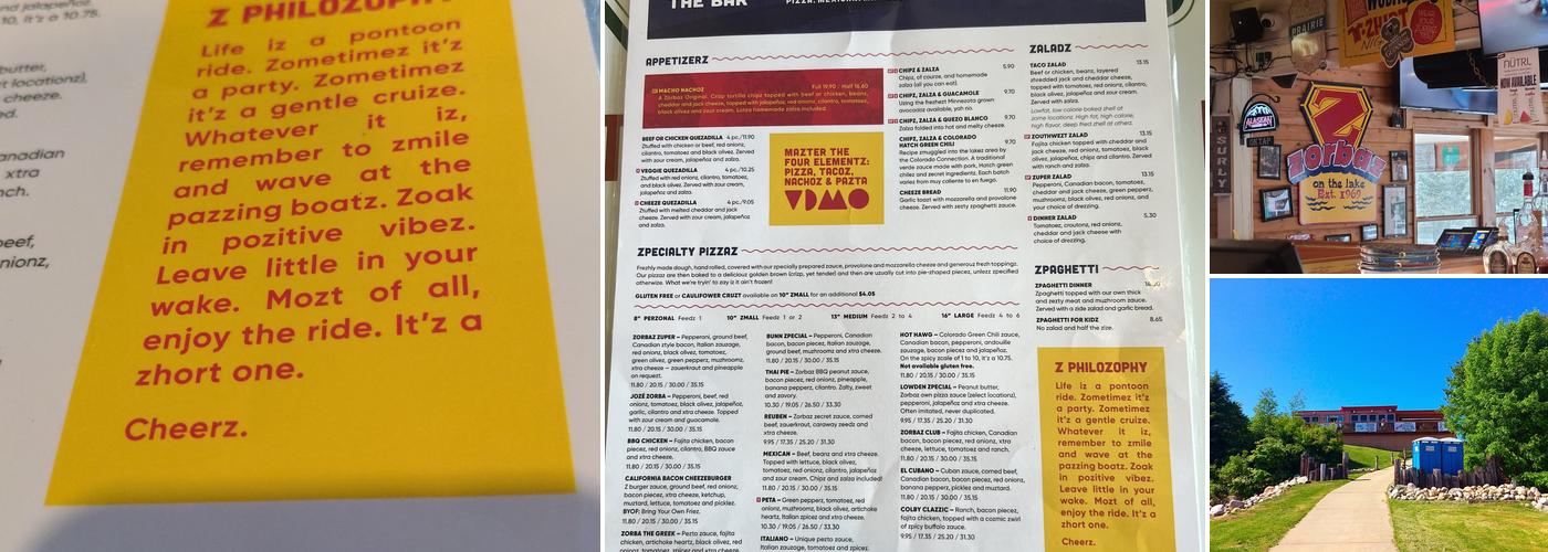 Zorbaz Menu