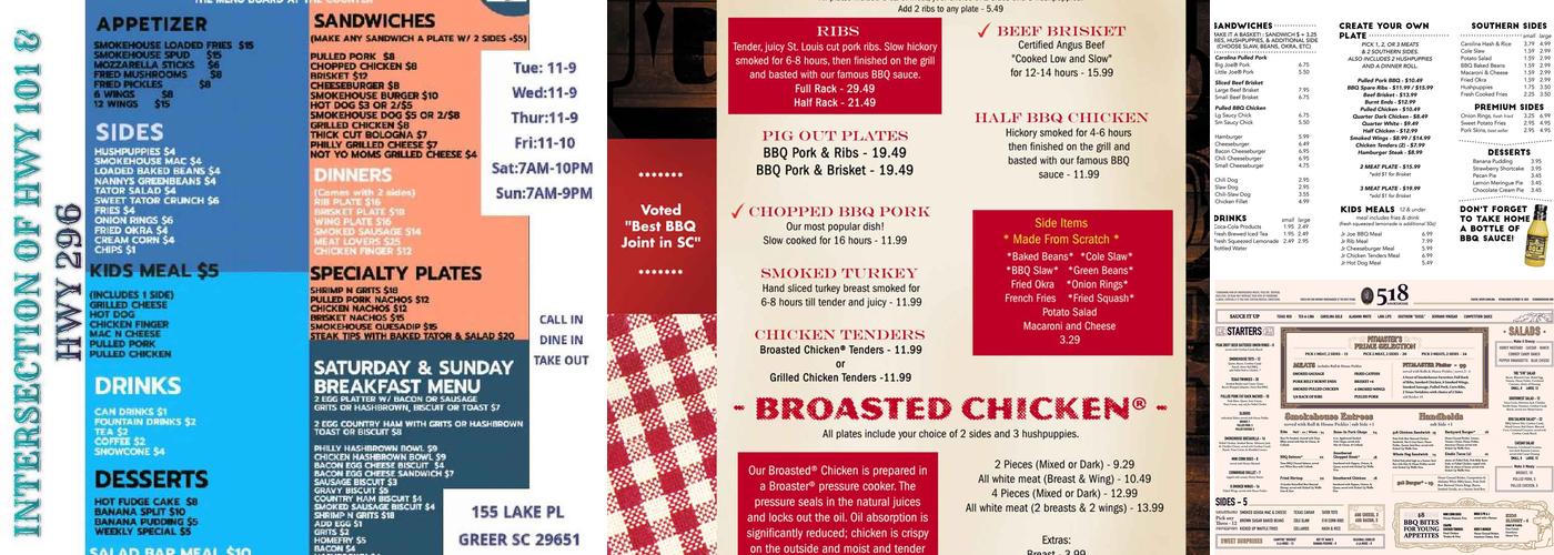 Lester's Bar-B-Que Menu