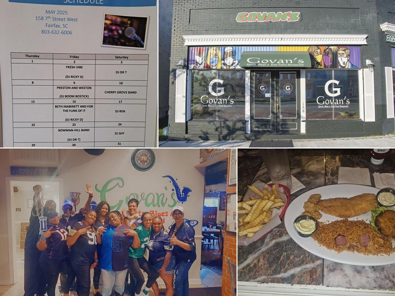 Govan's Sports Blues and Soulfood Restaurant 158 7th St W, Fairfax