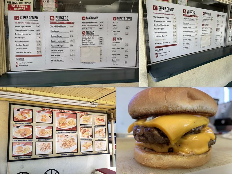 Super Burger Menu