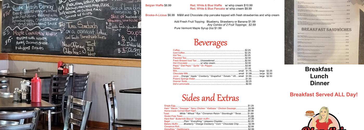 Blondies Diner Menu