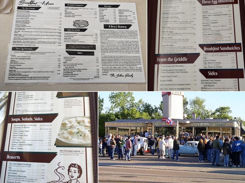 Zip's Diner Menu