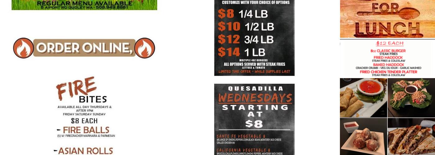 Firebrands Bar & Grill Menu