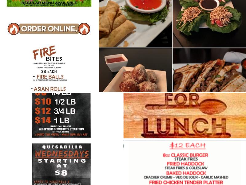 Firebrands Bar & Grill Menu