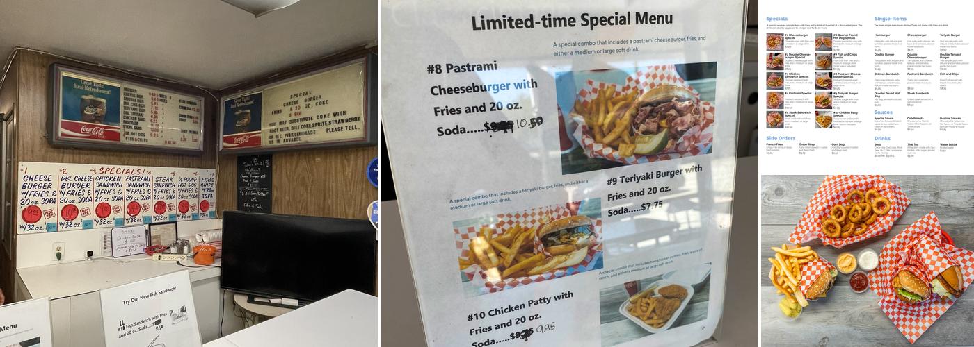 Burger Basket Menu