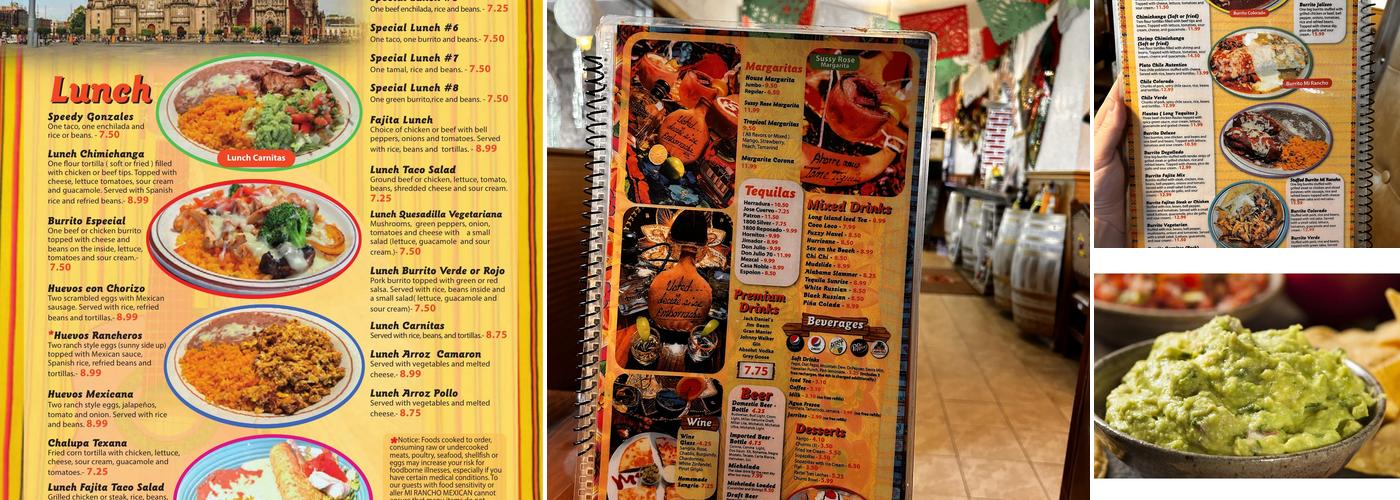 Mi Rancho Menu