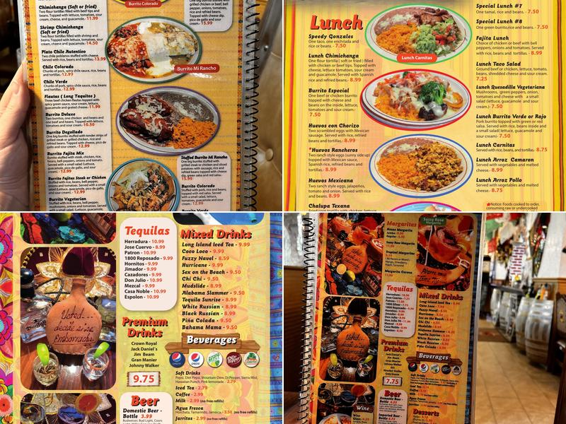 Mi Rancho Menu
