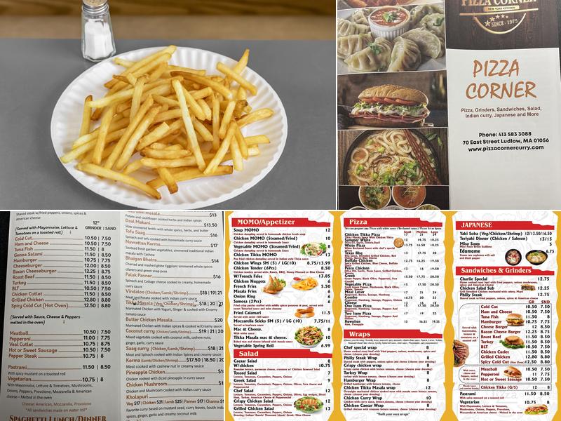 Pizza Corner Menu