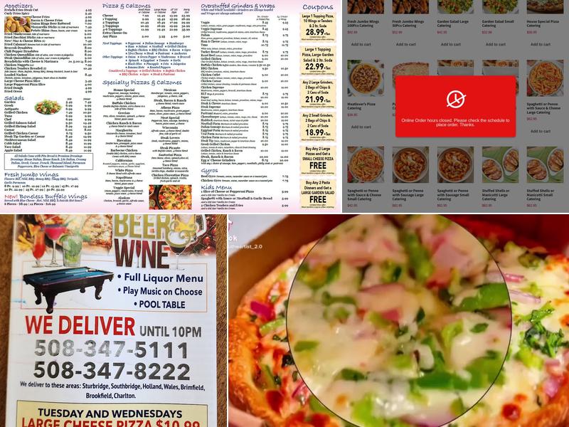 Old Sturbridge Pizza & Restaurant Menu