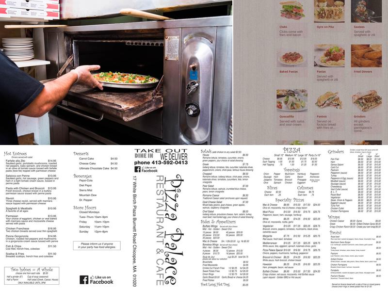 Pizza Palace Menu