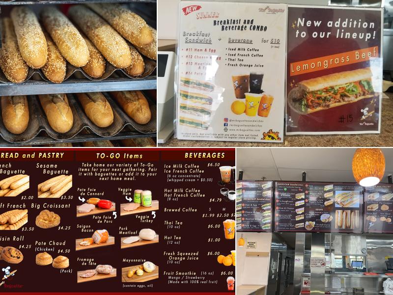 Mr. Baguette Menu