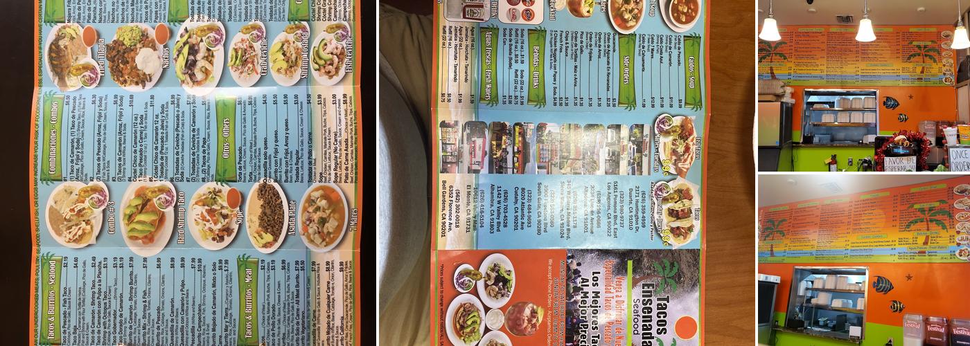 Tacos Ensenada Seafood Menu