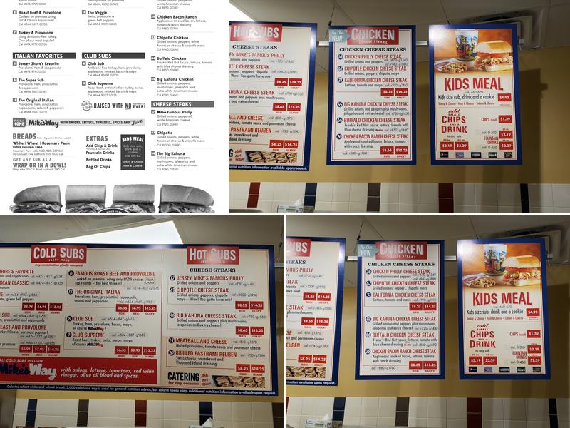Jersey Mike's Subs Menu