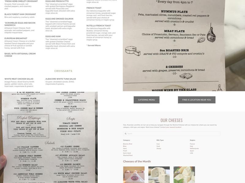 The Cheese Course (Weston) Menu