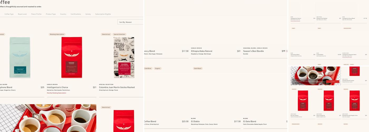 Intelligentsia Coffee Pasadena Coffeebar Menu