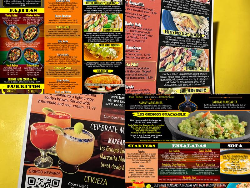 Los Gringos Locos Menu