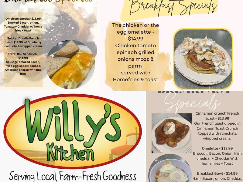 Willy's Kitchen Menu