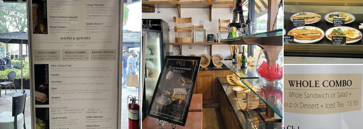 Paul Bakery Sawgrass Menu