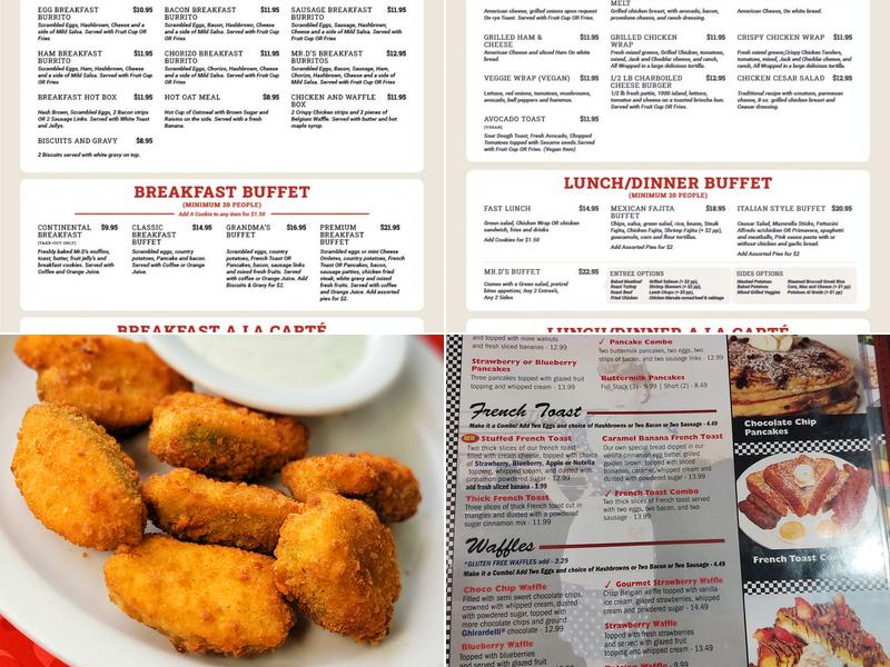 Mr. D's Diner Menu