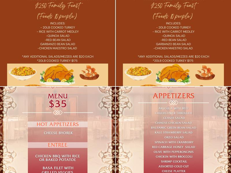 Mer Yerevan Restaurant Menu