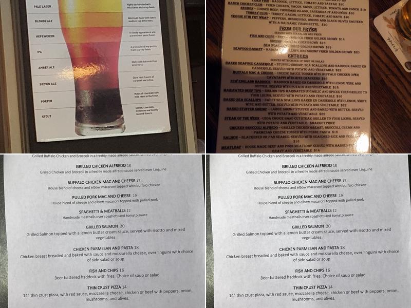 Taproom Bar & Grill Menu