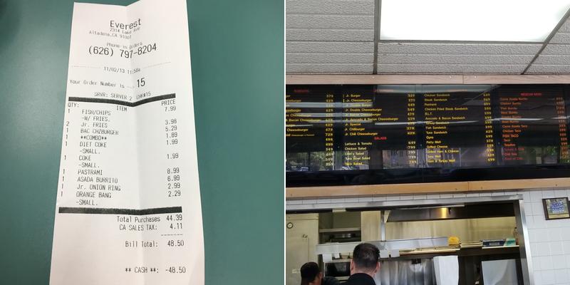 Everest Menu