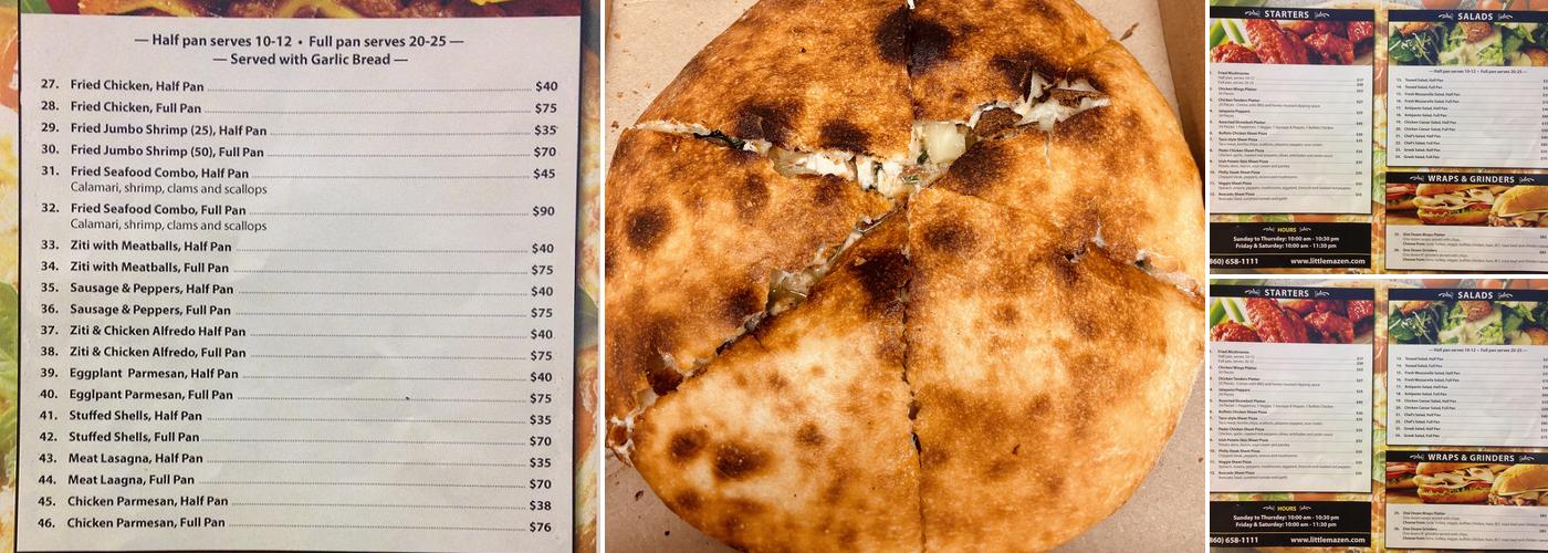 Fresh Mozzarella Pizza Menu
