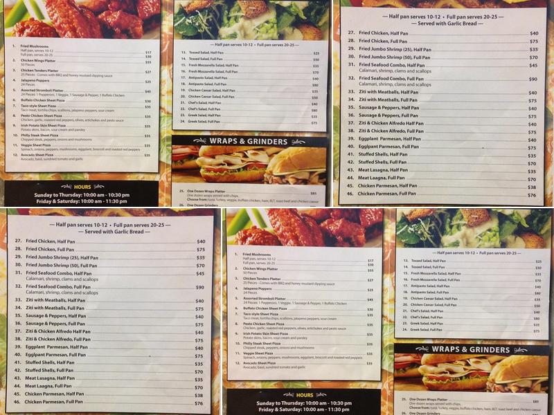 Fresh Mozzarella Pizza Menu