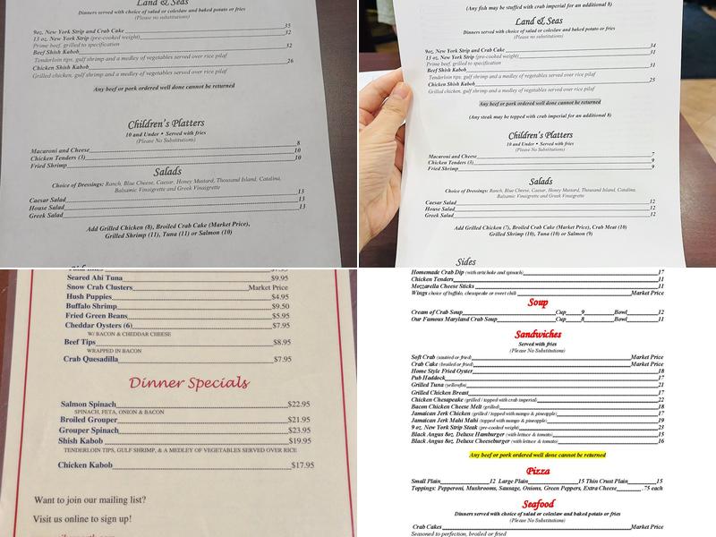 Mike's Crab House North Menu