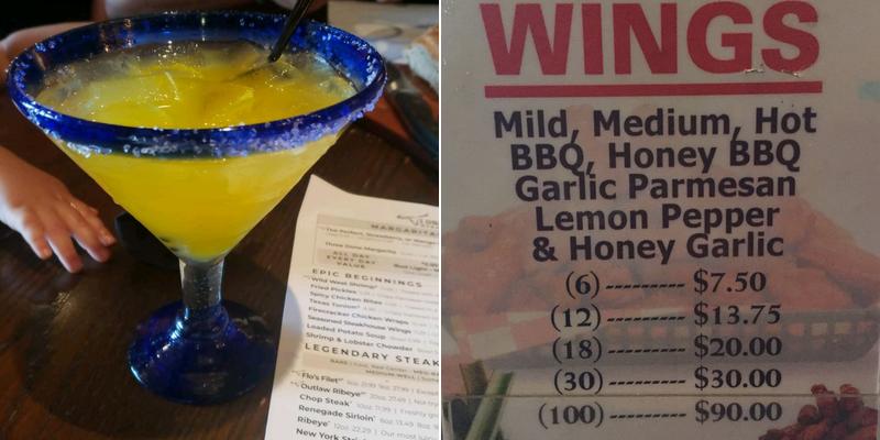 Cloud 9 Bar and Grill Menu
