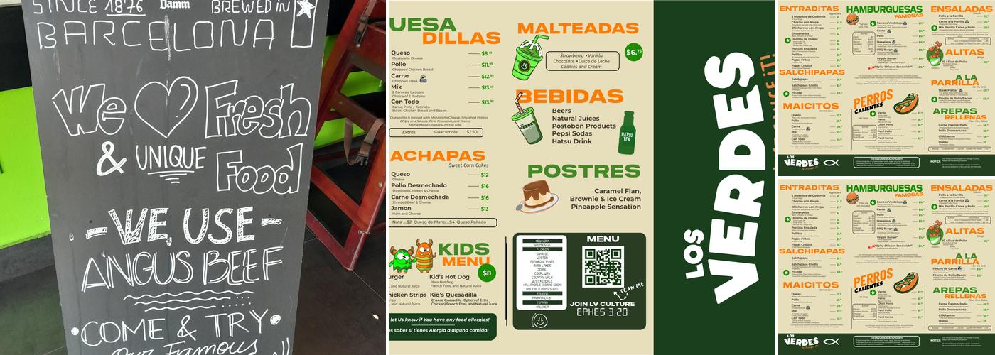 Los Verdes Weston Menu