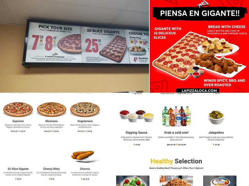 Pizza Loca Menu